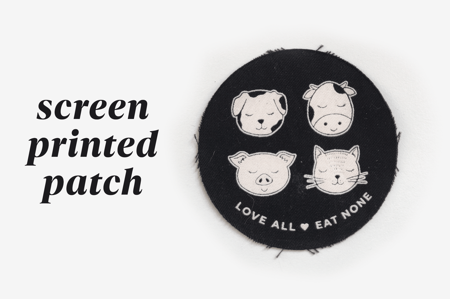 Styngvi Love All Eat None - Vegan Patch