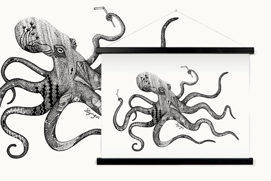 Styngvi A4 Print Octopus - A4 Art Print