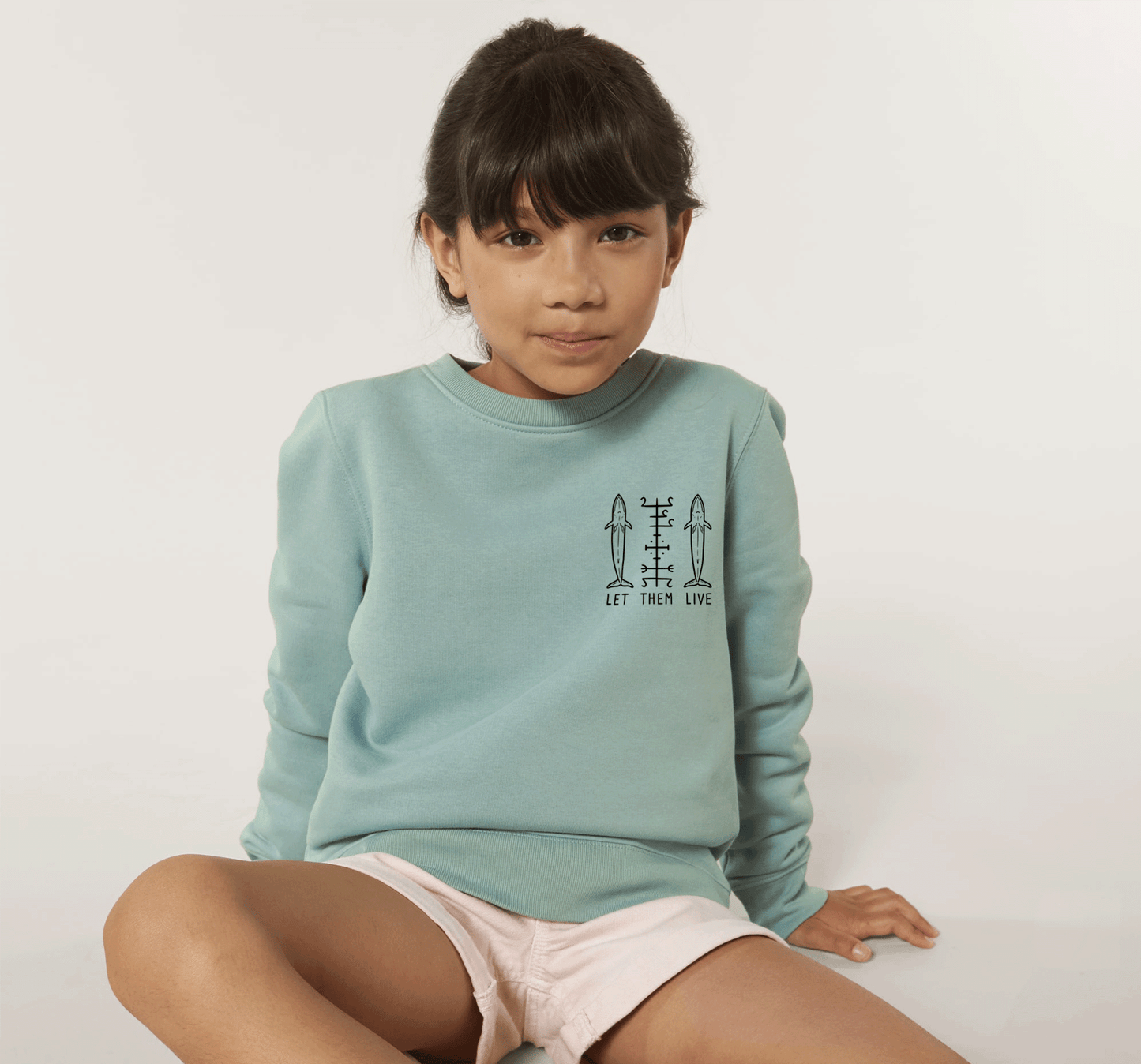 T-pop premium Let Them Live - Kids Crewneck