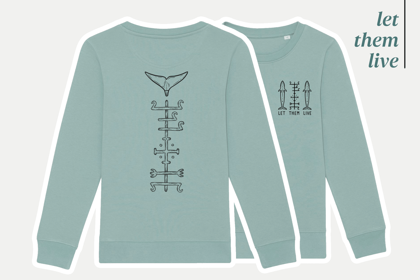 T-pop premium Let Them Live - Kids Crewneck
