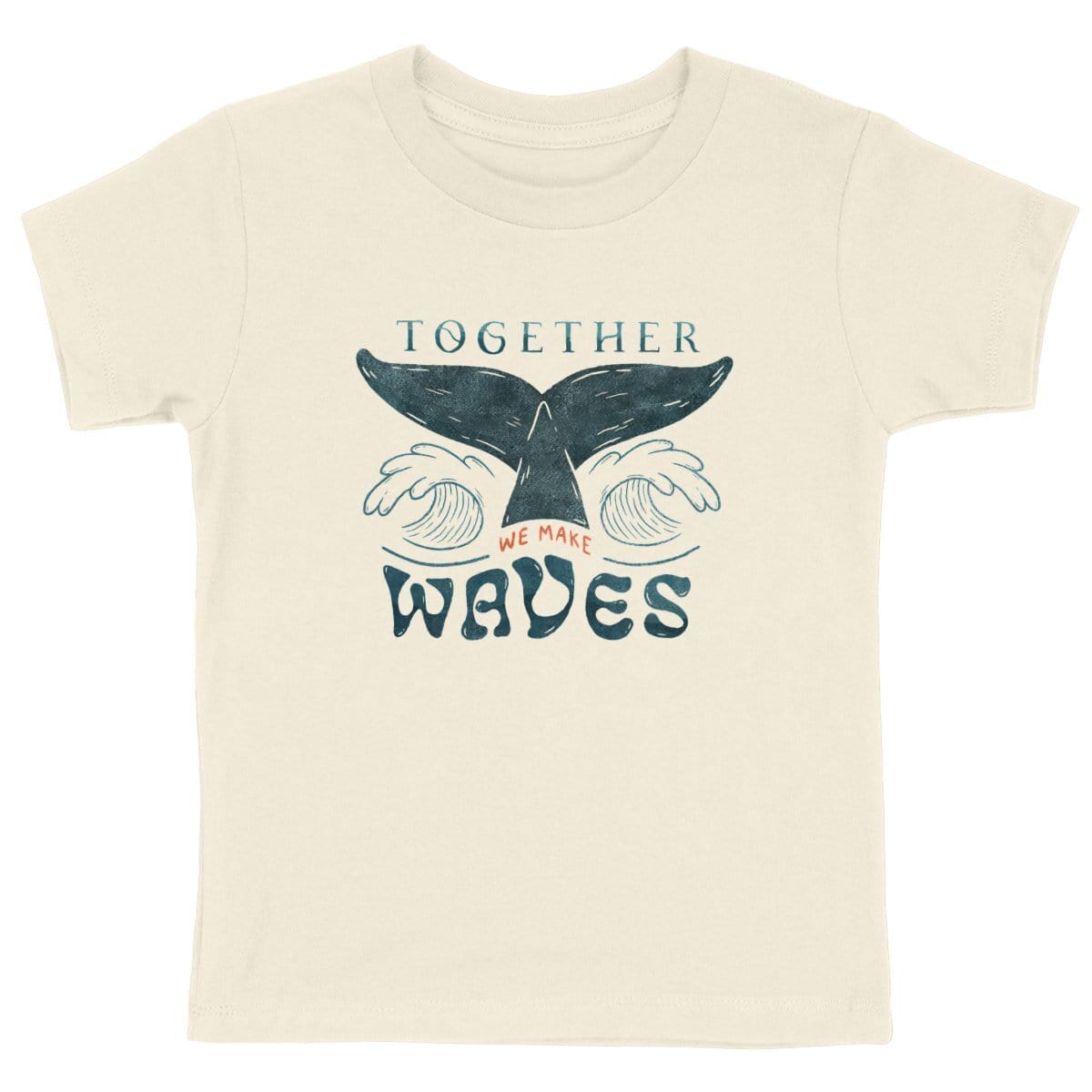TPOP Premium Plus Natural / 3-4 Together We Make Waves - Kids Tee