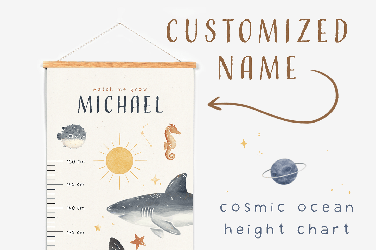 Styngvi Cosmic Ocean Height Chart - Customizable