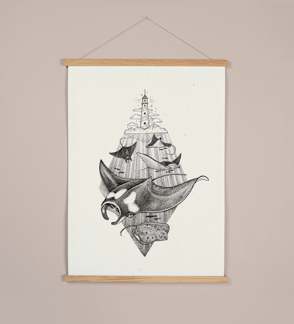 Styngvi A4 Print Ocean Rays - Limited Edition A4 Print
