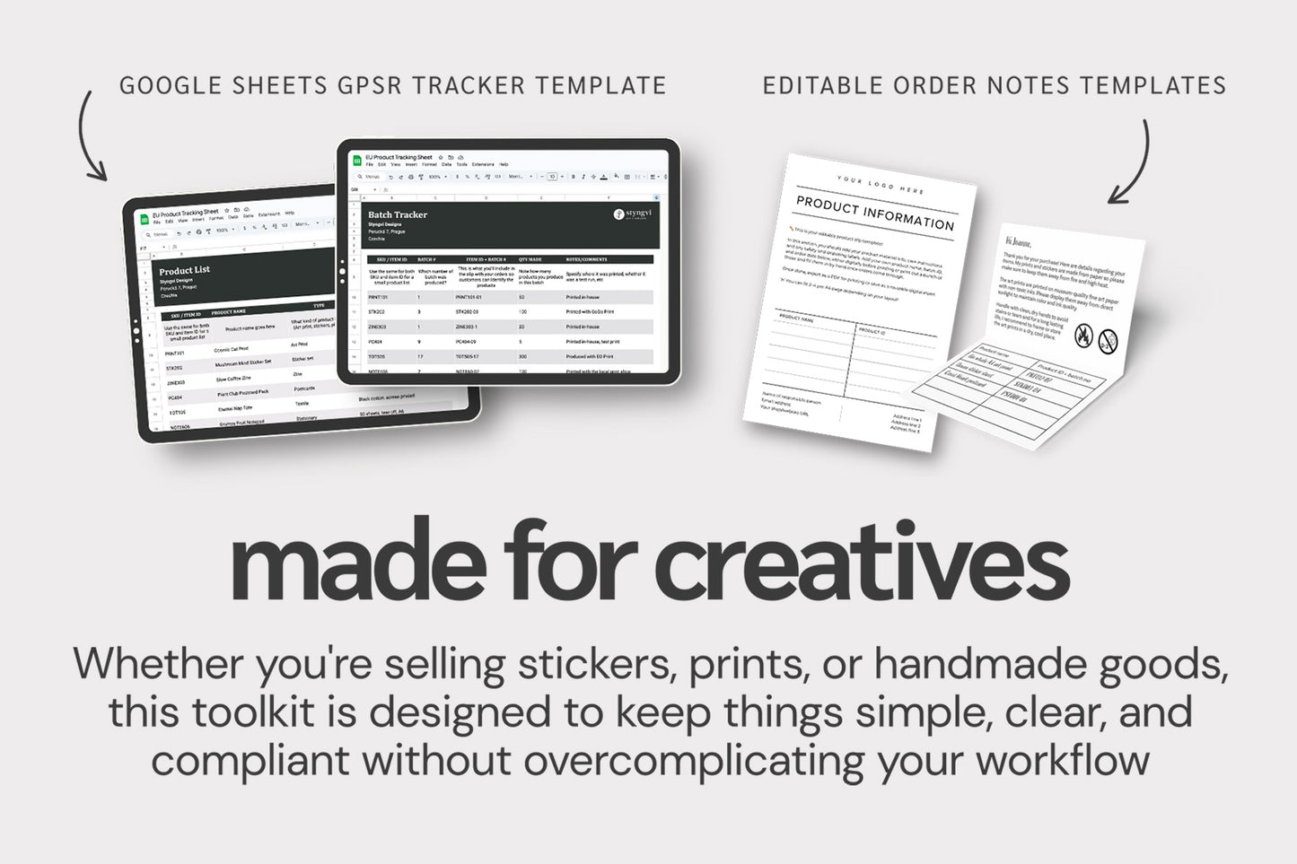GPSR Compliance Toolkit for Small Creative Businesses