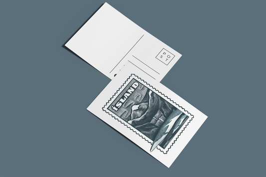 Iceland Stamp - A6 Postcard