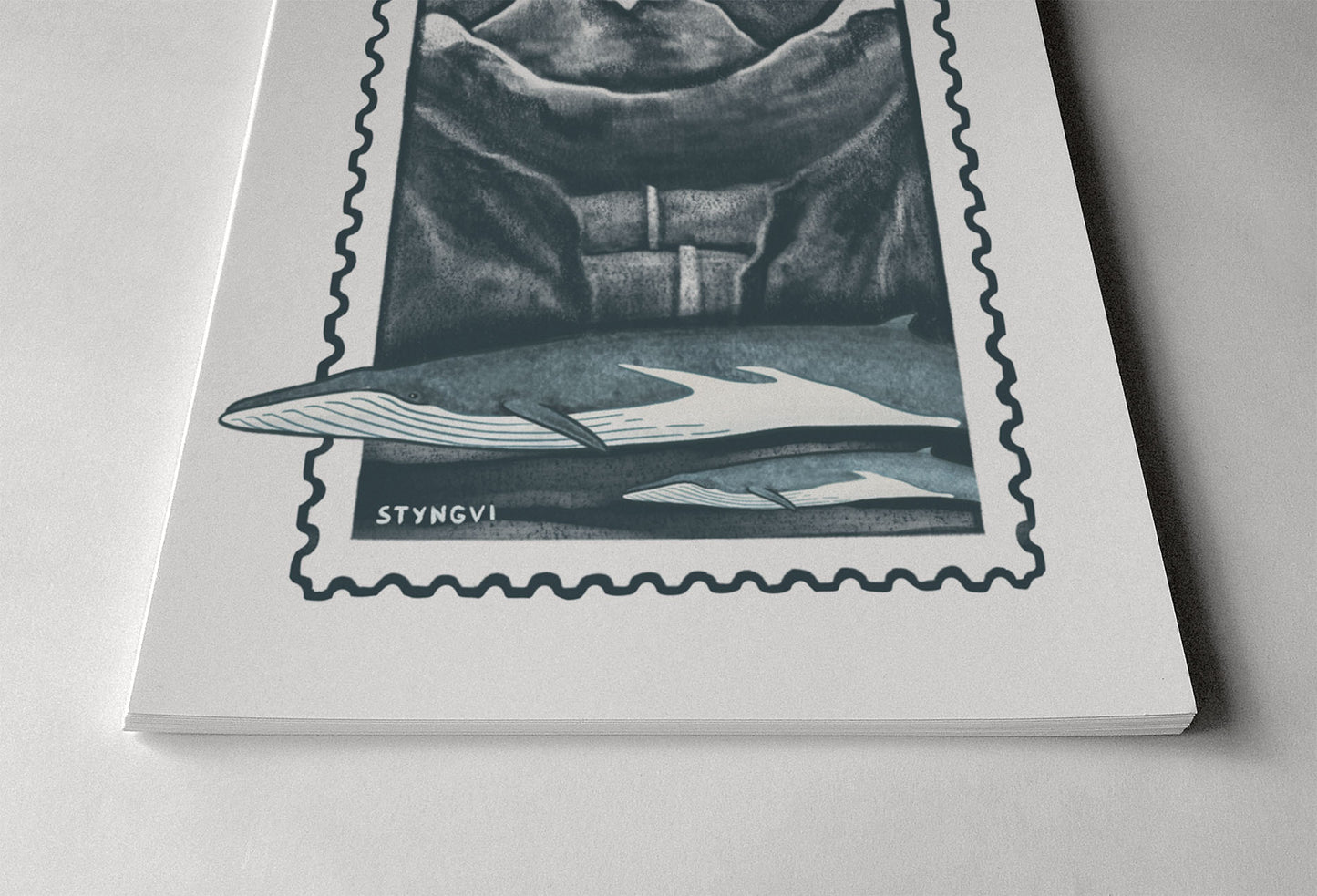 Iceland Stamp - A6 Postcard