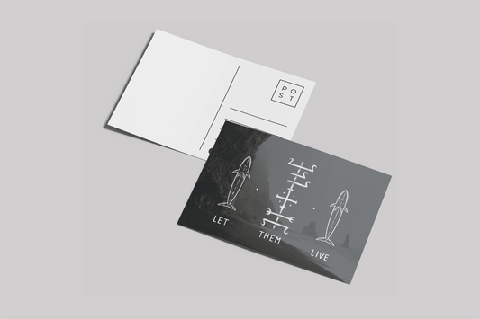 Let Them Live - A6 Postcard