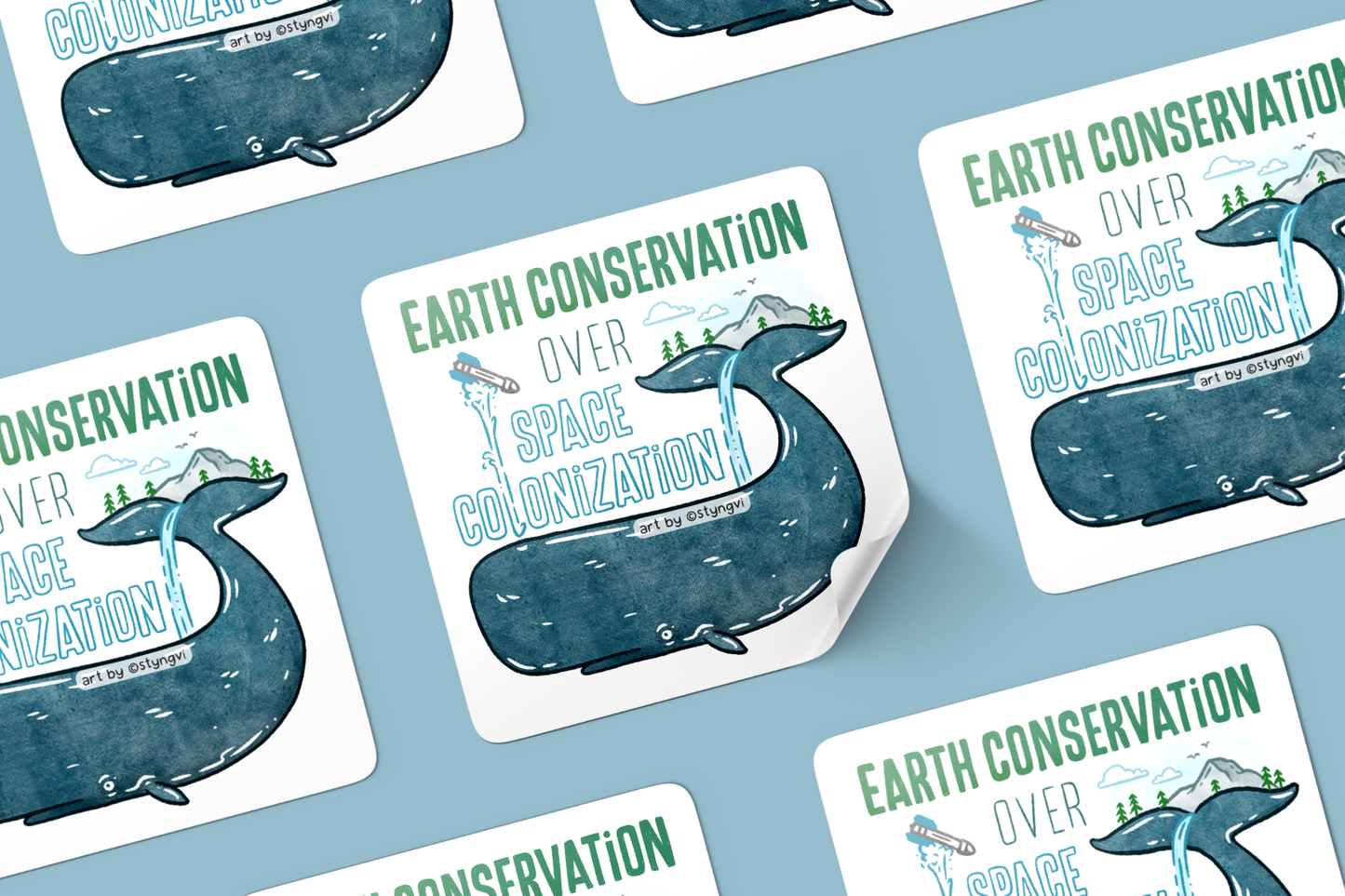 Earth Conservation Sticker