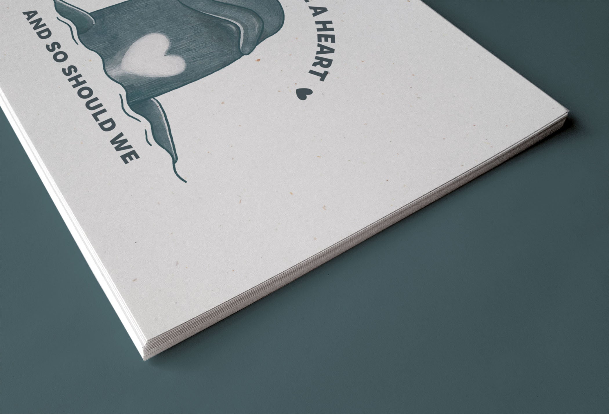 Whales Have a Heart - A6 Postcard