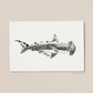 Styngvi A4 Print Coral Hammerhead - Original Artwork