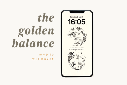 Styngvi Golden Balance - Mobile Wallpaper