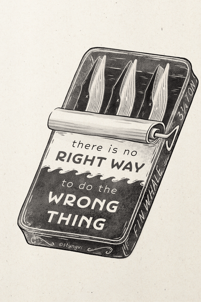 Styngvi A4 Print No Right Way To Do The Wrong Thing - Art Print