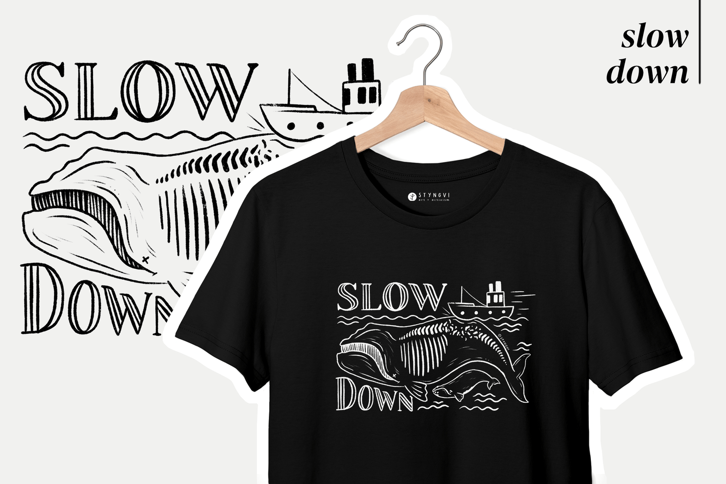 Styngvi Stanley/Stella Creator - DTG Slow Down - Unisex Tee / Pre-order