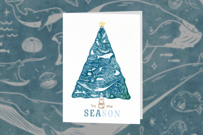 Marine lover Christmas card