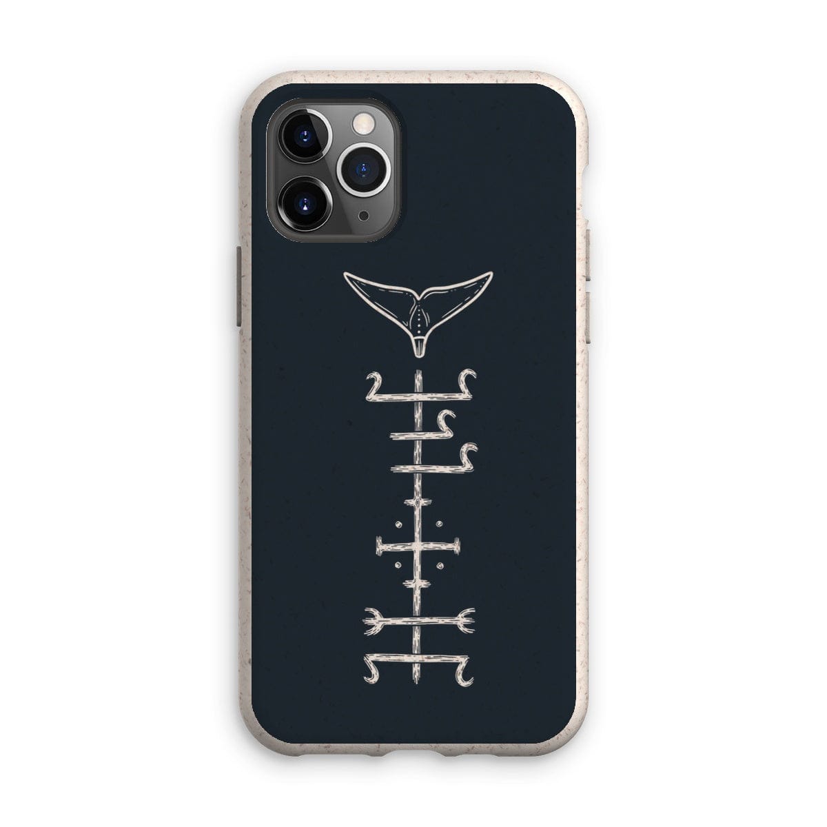 Prodigi Phone & Tablet Cases iPhone 11 Pro / Matte Minimal Whale Stave - Eco Phone Case