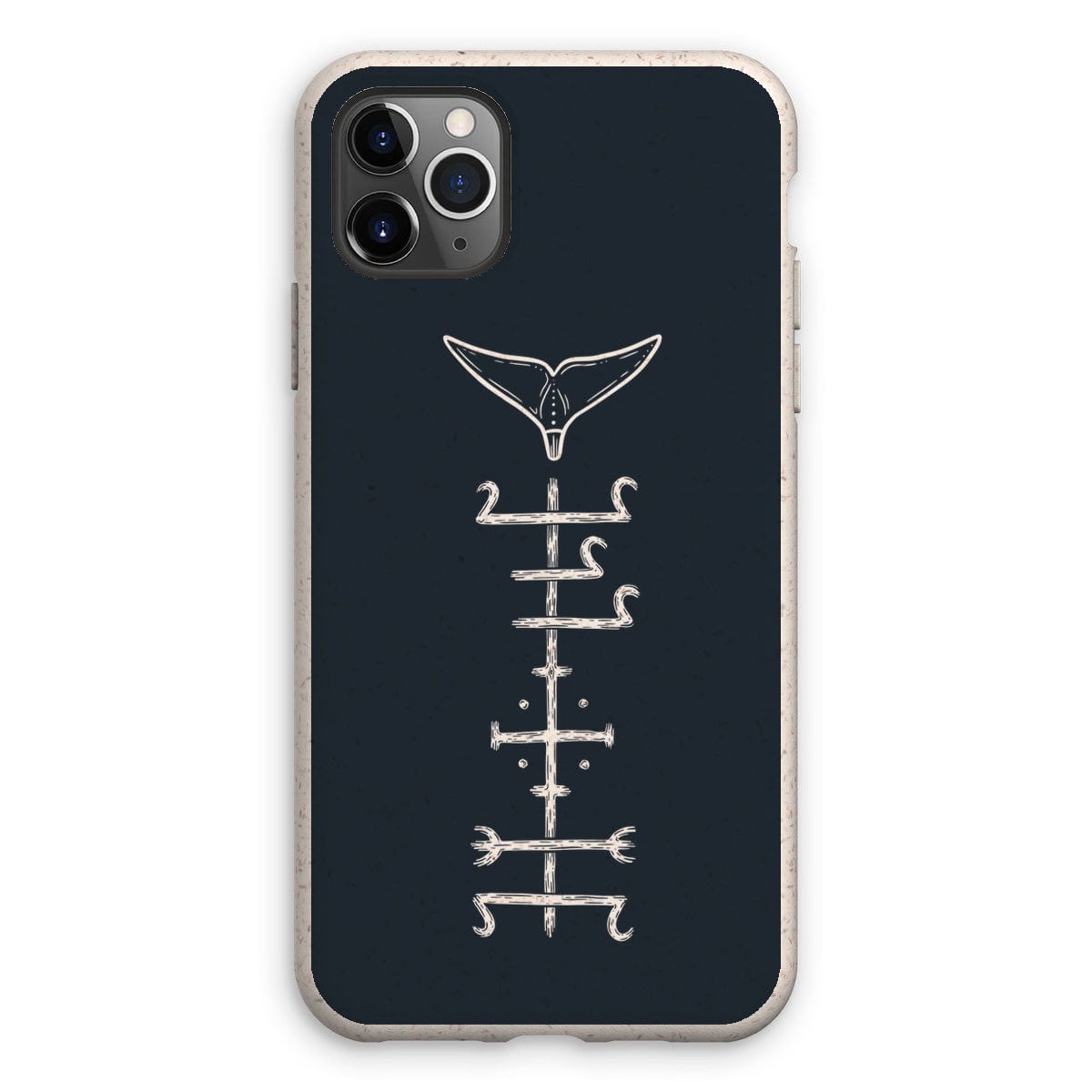 Prodigi Phone & Tablet Cases iPhone 11 Pro Max / Matte Minimal Whale Stave - Eco Phone Case