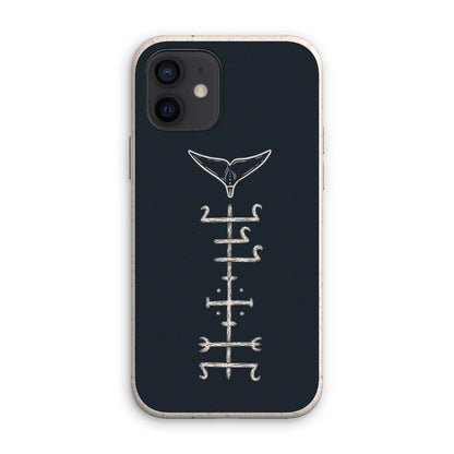 Prodigi Phone & Tablet Cases iPhone 12 / Matte Minimal Whale Stave - Eco Phone Case