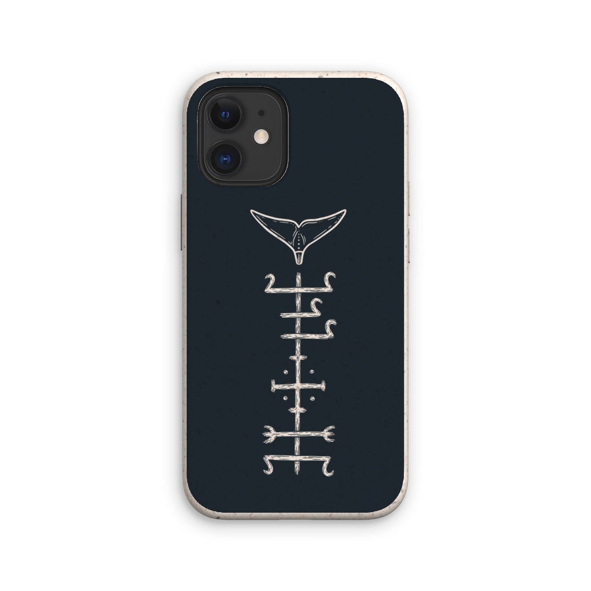 Prodigi Phone & Tablet Cases iPhone 12 Mini / Matte Minimal Whale Stave - Eco Phone Case