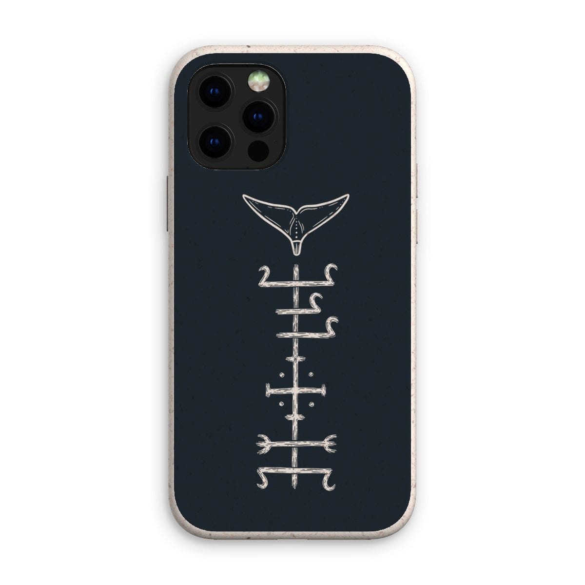 Prodigi Phone & Tablet Cases iPhone 12 Pro / Matte Minimal Whale Stave - Eco Phone Case