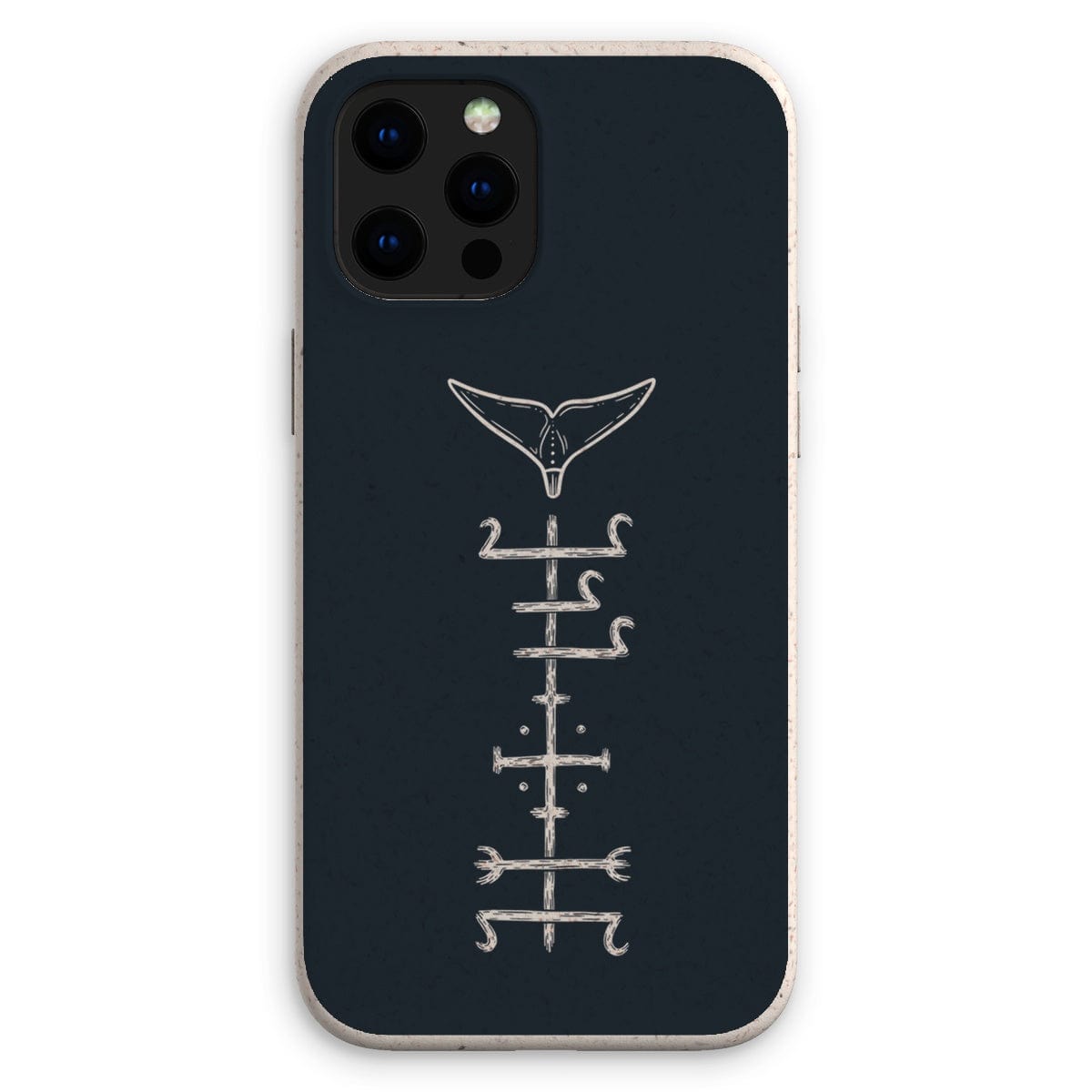 Prodigi Phone & Tablet Cases iPhone 12 Pro Max / Matte Minimal Whale Stave - Eco Phone Case
