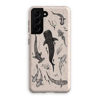 Prodigi Phone & Tablet Cases Samsung Galaxy S21 / Matte Sharks Eco Phone Case