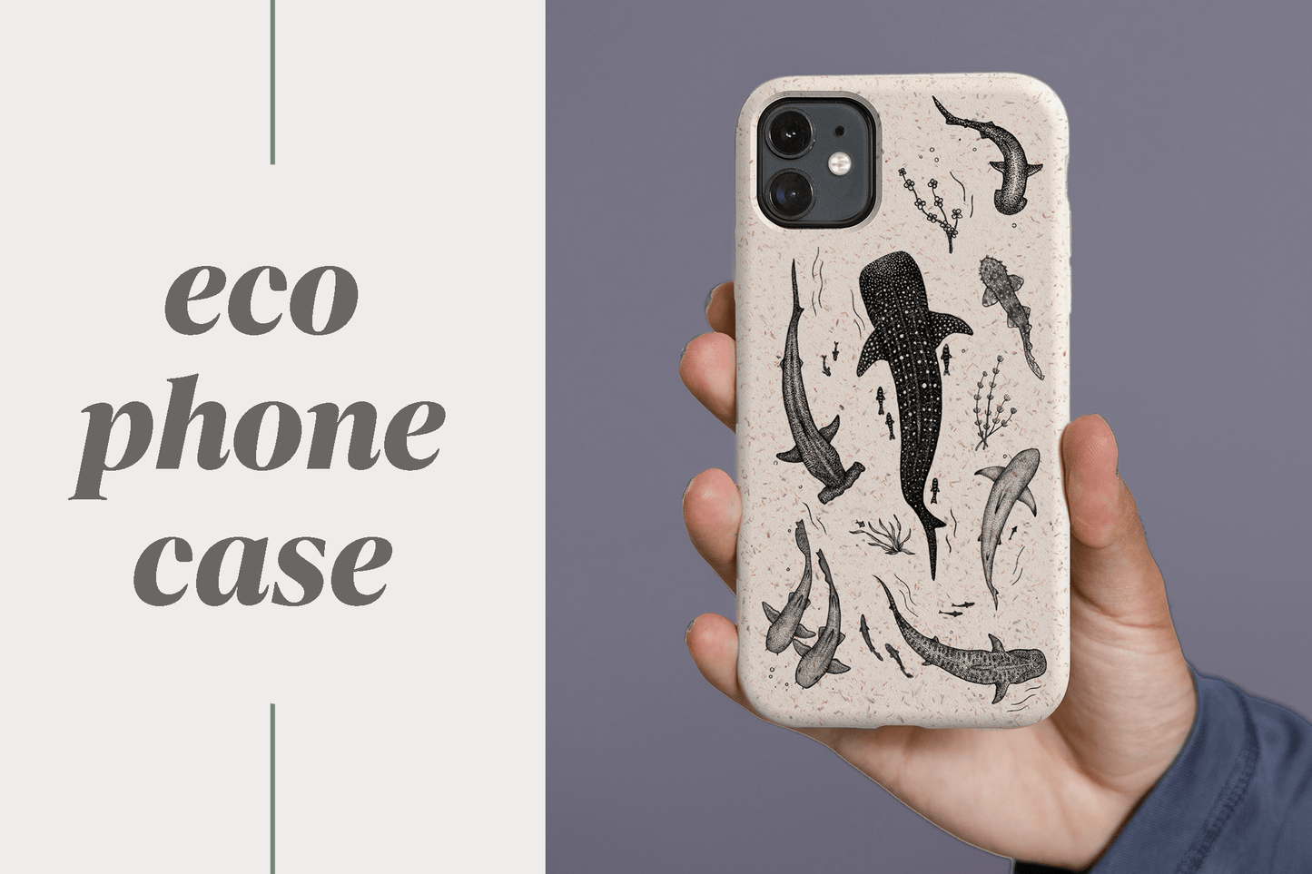 Prodigi Phone & Tablet Cases Sharks - Eco Phone Case