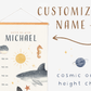 Styngvi Cosmic Ocean Height Chart - Customizable